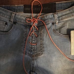 One teaspoon Flared lace front Jeans